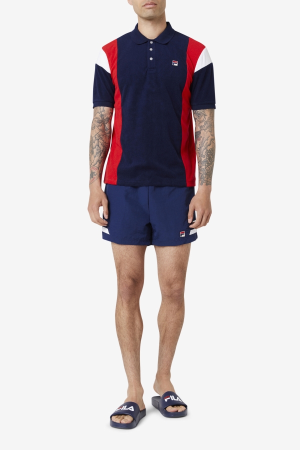 Fila Astro Terry Polo Navy-Red-White