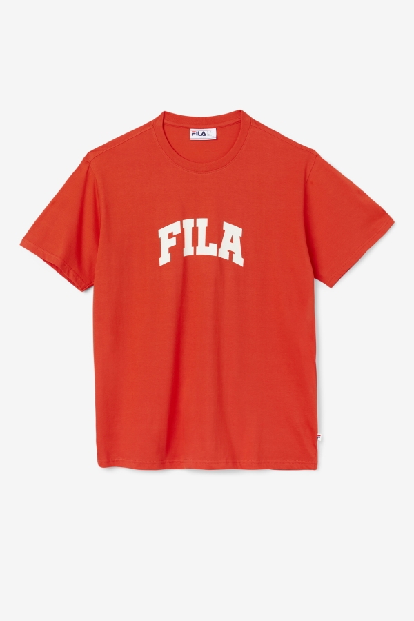 Fiery Red-White Cody Tee Fila