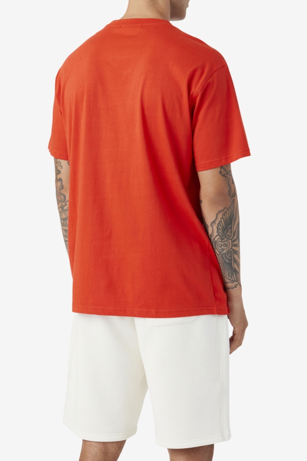 Fiery Red-White Cody Tee Fila