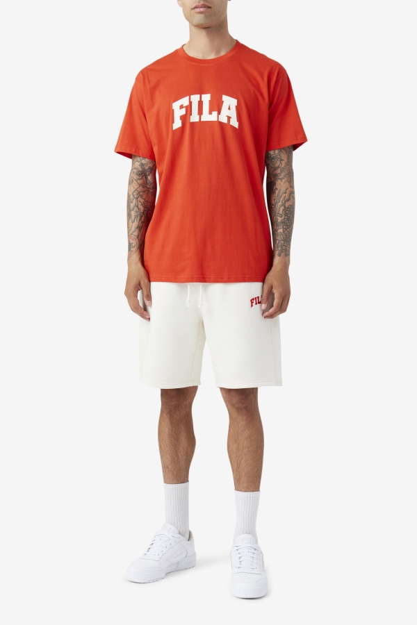 Fiery Red-White Cody Tee Fila