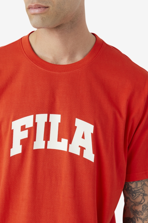 Fiery Red-White Cody Tee Fila