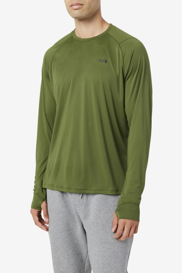 Jazam Long Sleeve Crew Chive-Black Fila