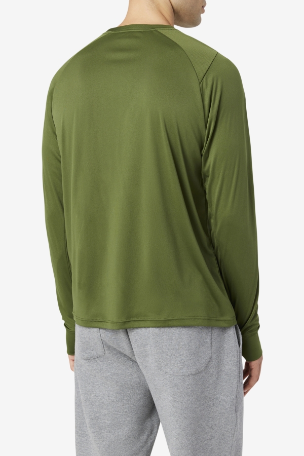 Jazam Long Sleeve Crew Chive-Black Fila