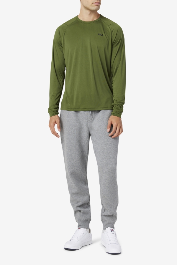 Jazam Long Sleeve Crew Chive-Black Fila