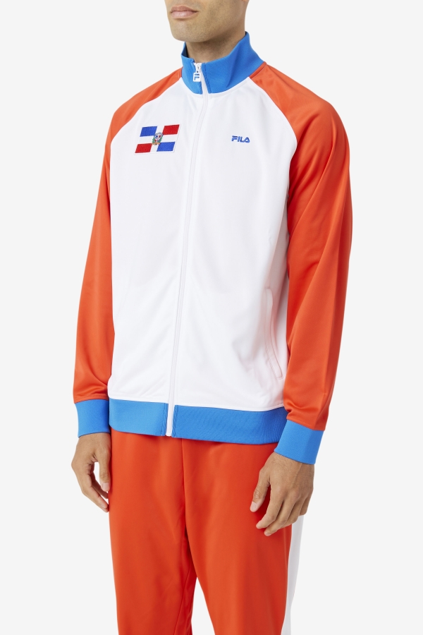 Dominican Republic Track Jacket Fila Fiery Red-White-Blue