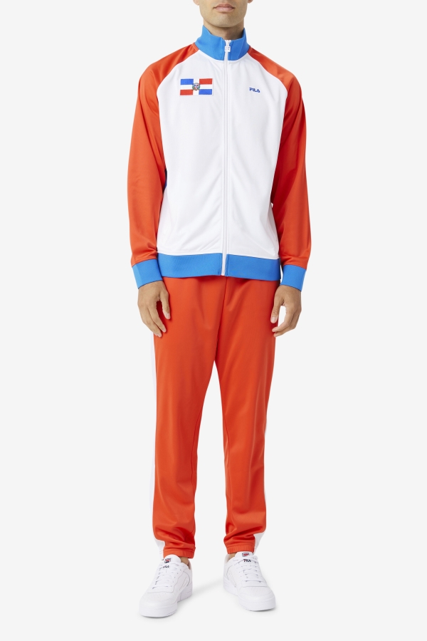 Dominican Republic Track Jacket Fila Fiery Red-White-Blue