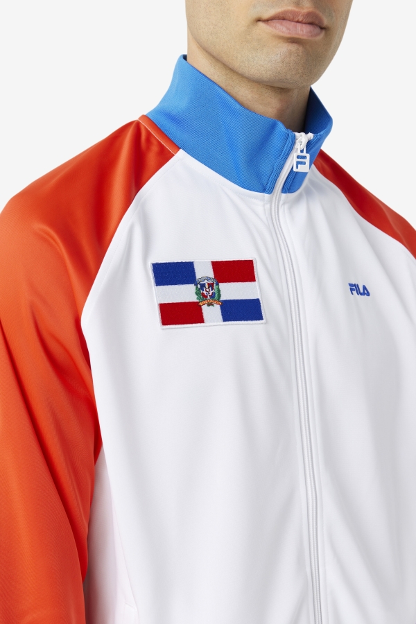 Dominican Republic Track Jacket Fila Fiery Red-White-Blue