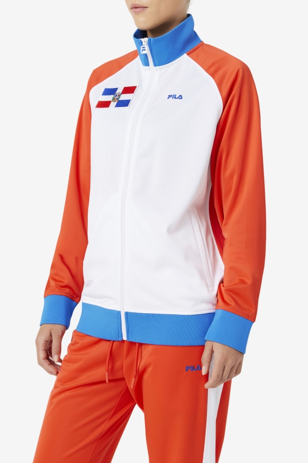 Dominican Republic Track Jacket Fila Fiery Red-White-Blue