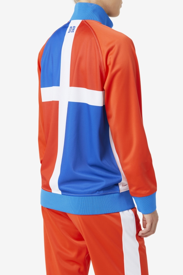 Dominican Republic Track Jacket Fila Fiery Red-White-Blue