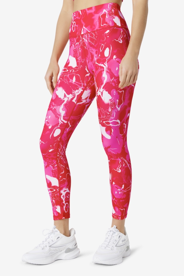 Fila Forza Sleek 7-8 Leggings Pink Marble