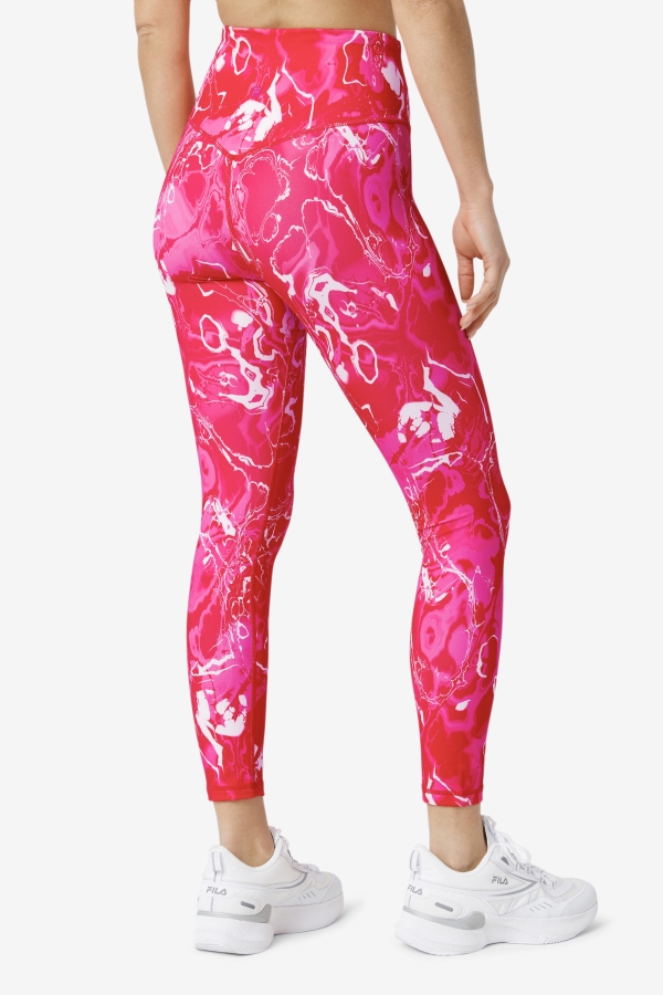 Fila Forza Sleek 7-8 Leggings Pink Marble