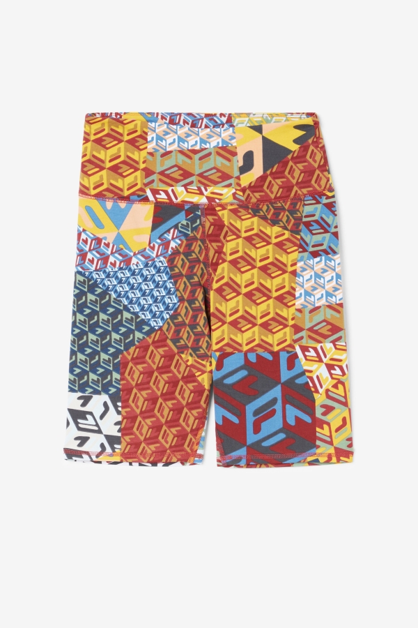 Ocean-Yellow-Whitee Elowen Bike Short Fila