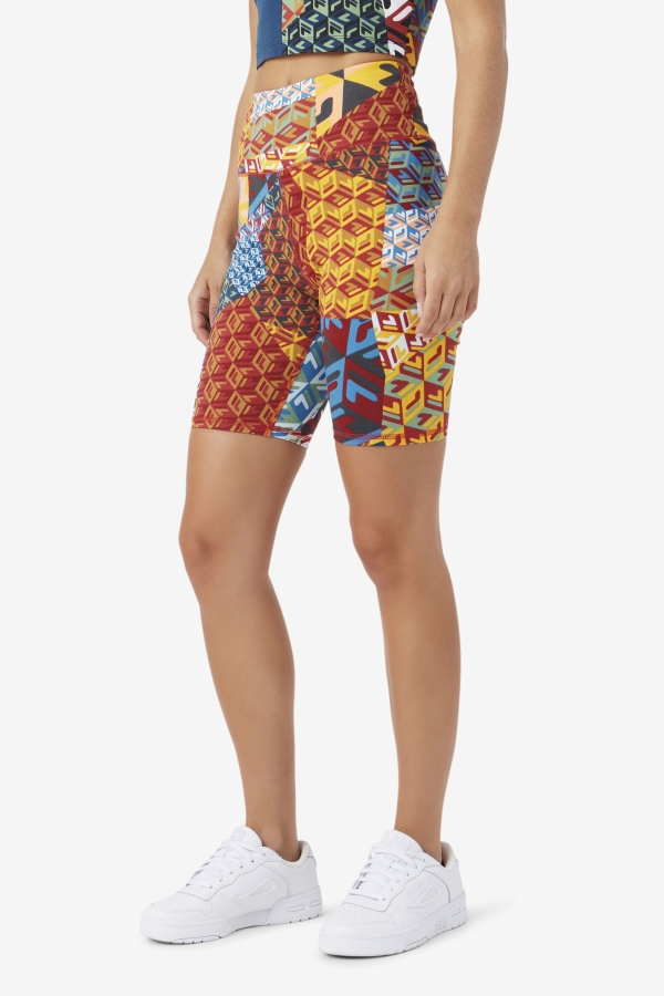 Ocean-Yellow-Whitee Elowen Bike Short Fila