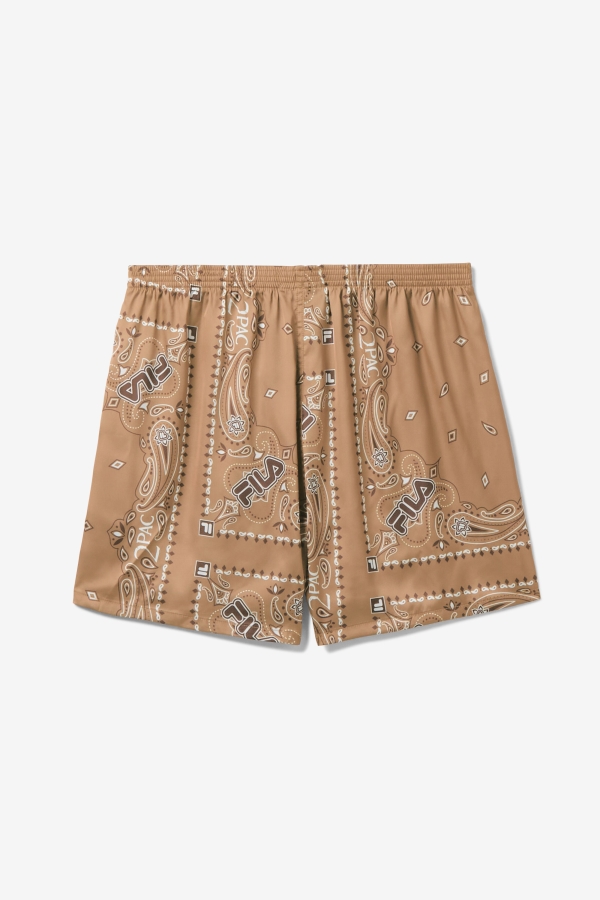 2Pac Bandana Print Boxer Fila Tobacco Brown-White