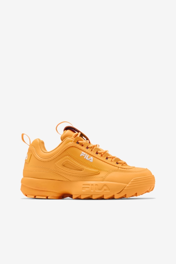 Marigold-White Fila Women's Disruptor 2 Premium