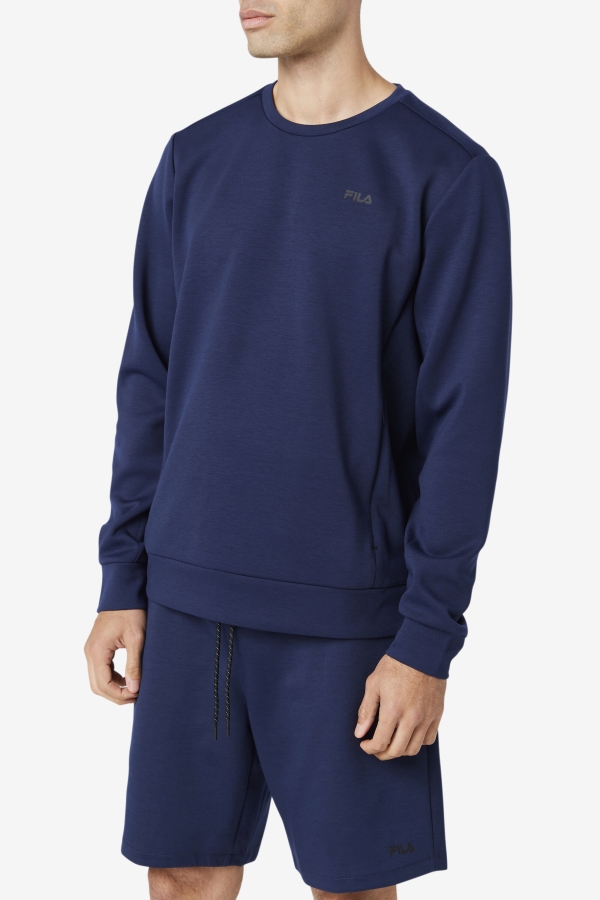 Navy-Black Fila Emry Crew