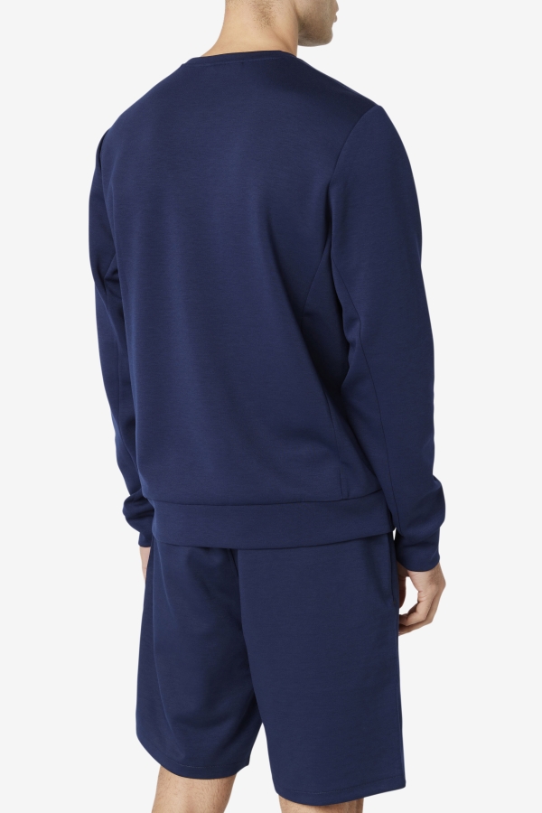 Navy-Black Fila Emry Crew