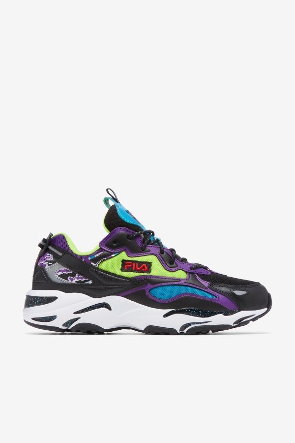 Black-White-Purple Fila Men's Ray Tracer Apex