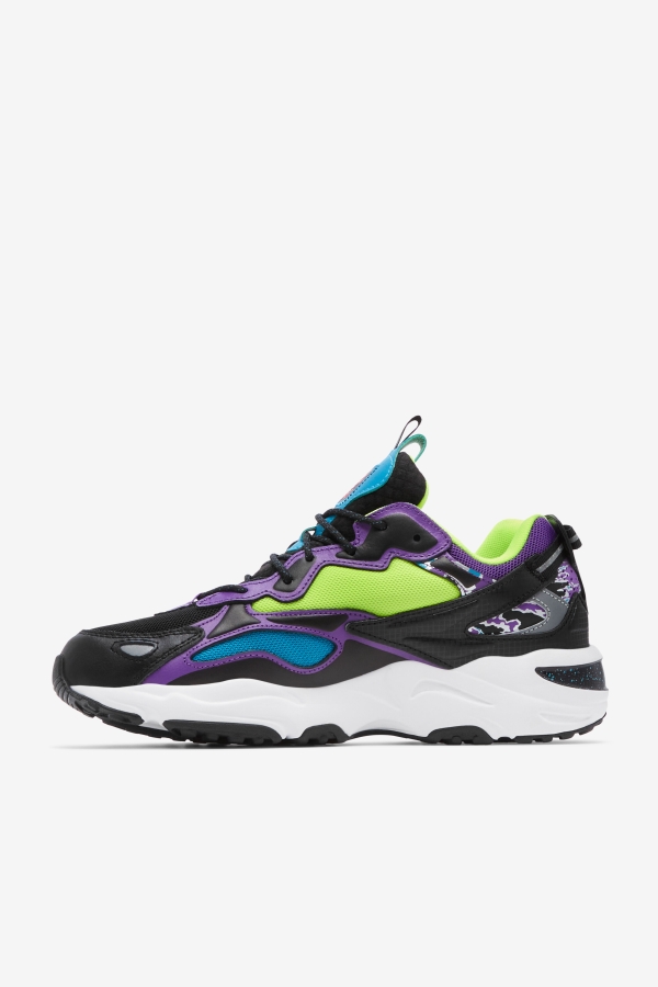 Black-White-Purple Fila Men\'s Ray Tracer Apex