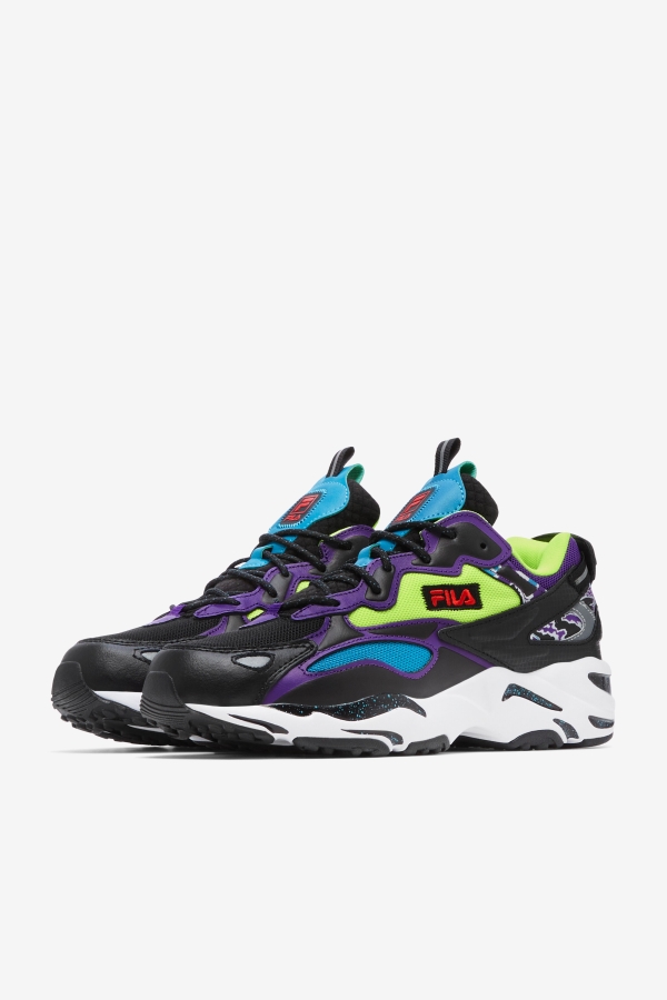 Black-White-Purple Fila Men\'s Ray Tracer Apex