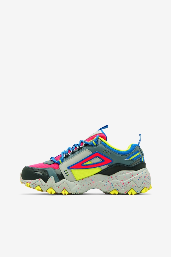 Pink Glo-Monument-Blue Fila Women\'s Oakmont TR