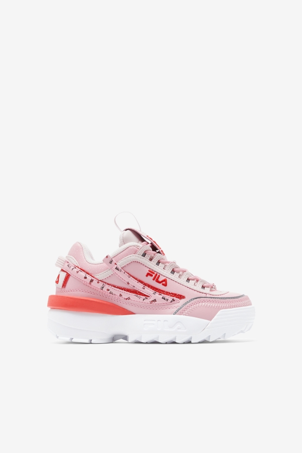Fila Pink-Coral Blush-White Big Kids' Disruptor 2 Exp