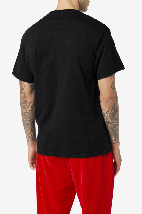 Fila Original Fitness Tee Black-Red-White