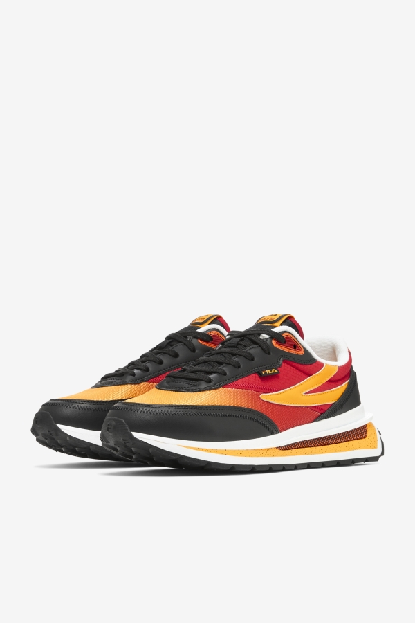 Fila Men\'s Renno Black-Red-Gold