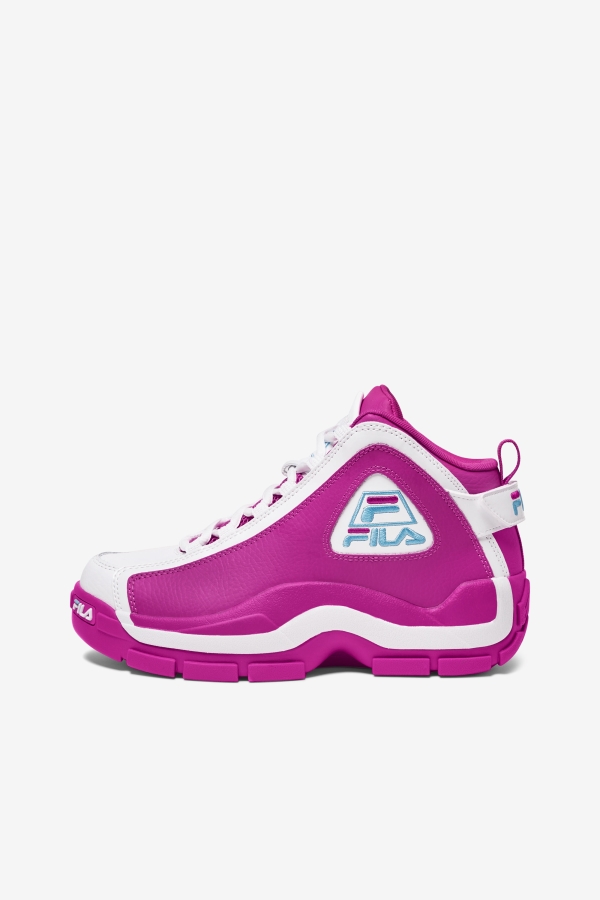 Fila Women\'s Grant Hill 2 Pink Glo-White-Bluefish