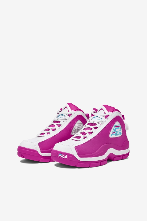 Fila Women\'s Grant Hill 2 Pink Glo-White-Bluefish
