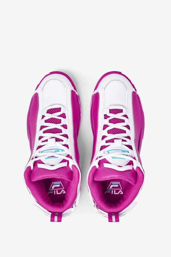 Fila Women\'s Grant Hill 2 Pink Glo-White-Bluefish
