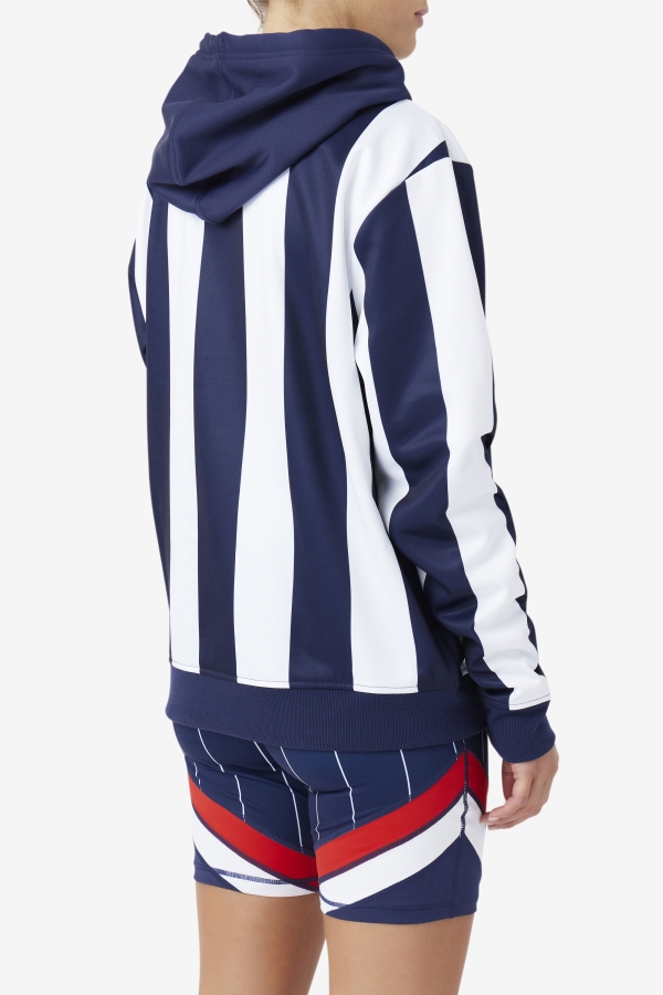 Navy-White Kimilah Hoodie Fila