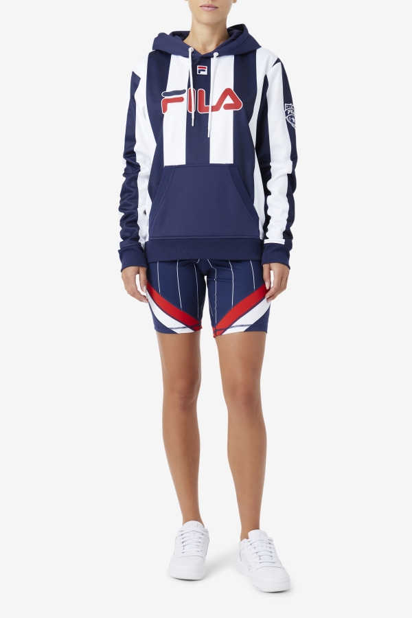 Navy-White Kimilah Hoodie Fila