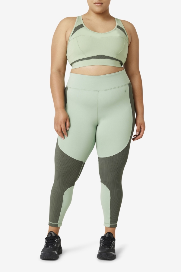 Basil-Thyme Fila Forza Textured Long Legging