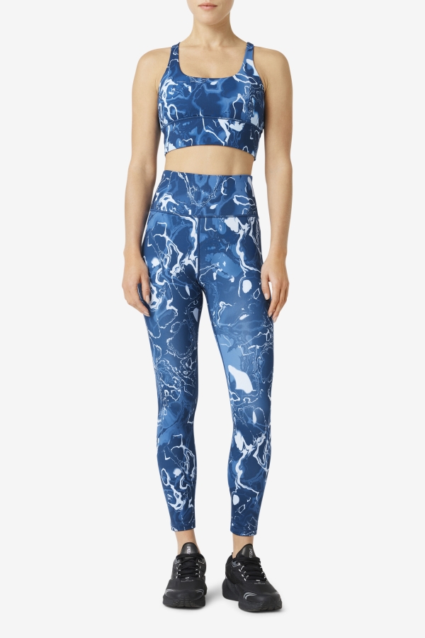 Fila Forza Sleek 7-8 Leggings Navy Marble