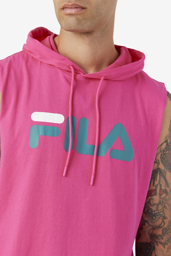 Zany Sleeveless Hoodie Purple-Yellow-Navy Fila