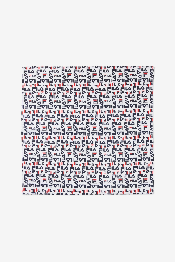 Repeating Logo Bandana Fila White Multi