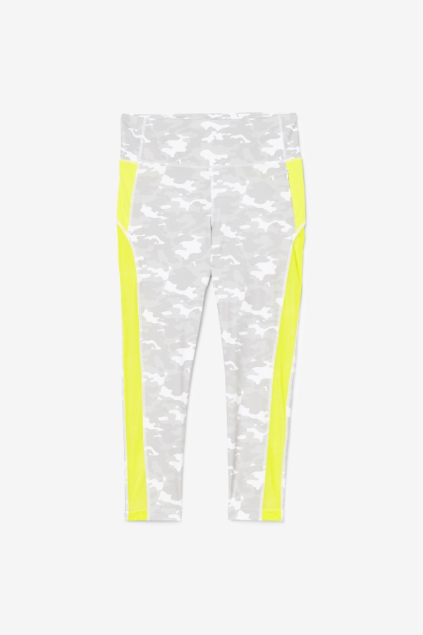Fila White-Sulphur Forza Contrast 7-8 Leggings