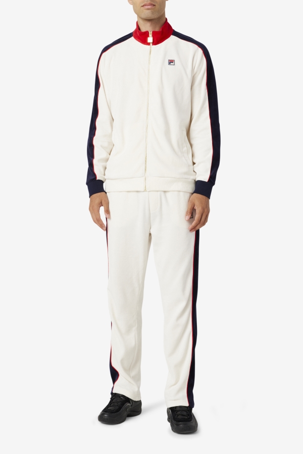 Cima Velour Jacket Fila Gardenia-Red-Peacoat