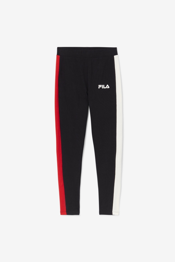 Fila Mercy Legging Black-Gardenia-Red