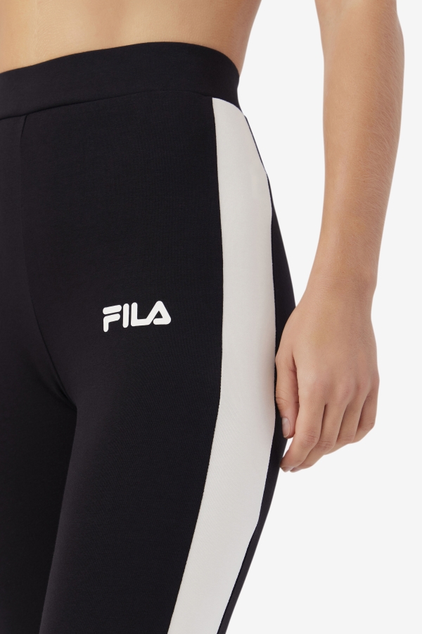 Fila Mercy Legging Black-Gardenia-Red