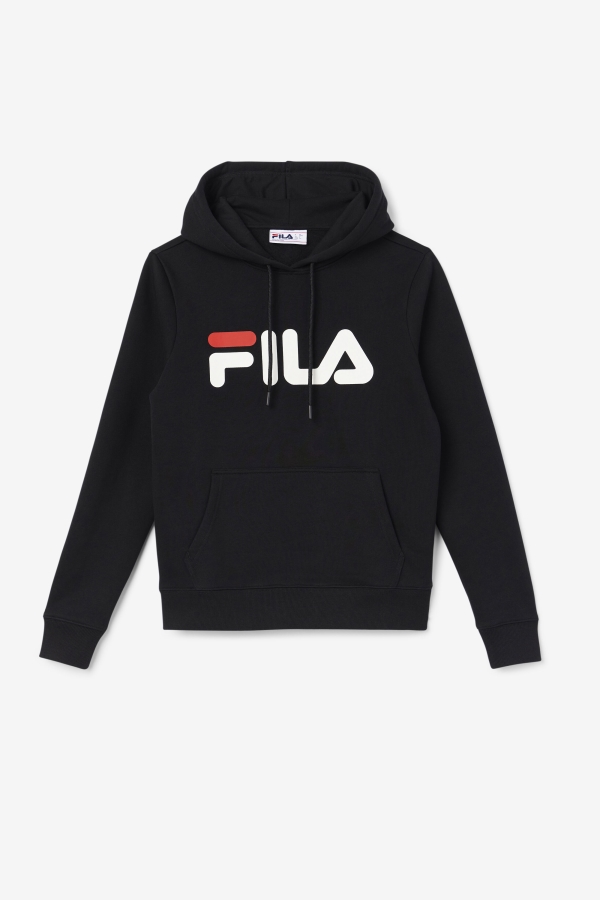 Lucy Hoodie Black-Gardenia-Red Fila