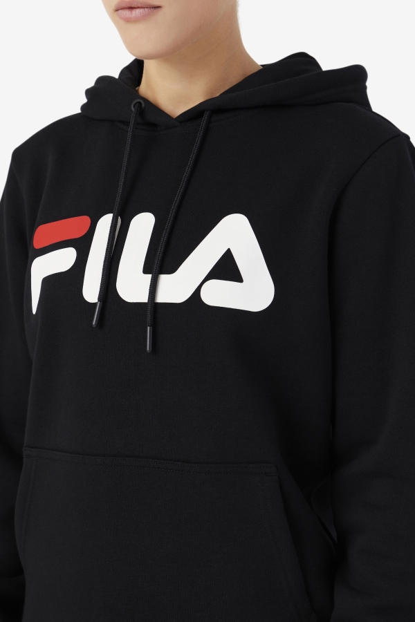 Lucy Hoodie Black-Gardenia-Red Fila