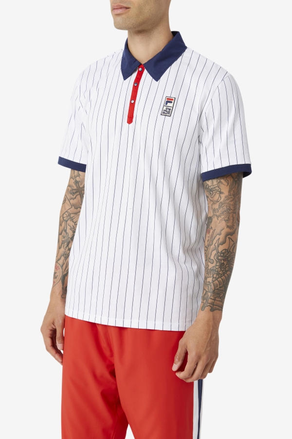 Fila White-Peacoat-Red FILA x The Museum BB1 Polo