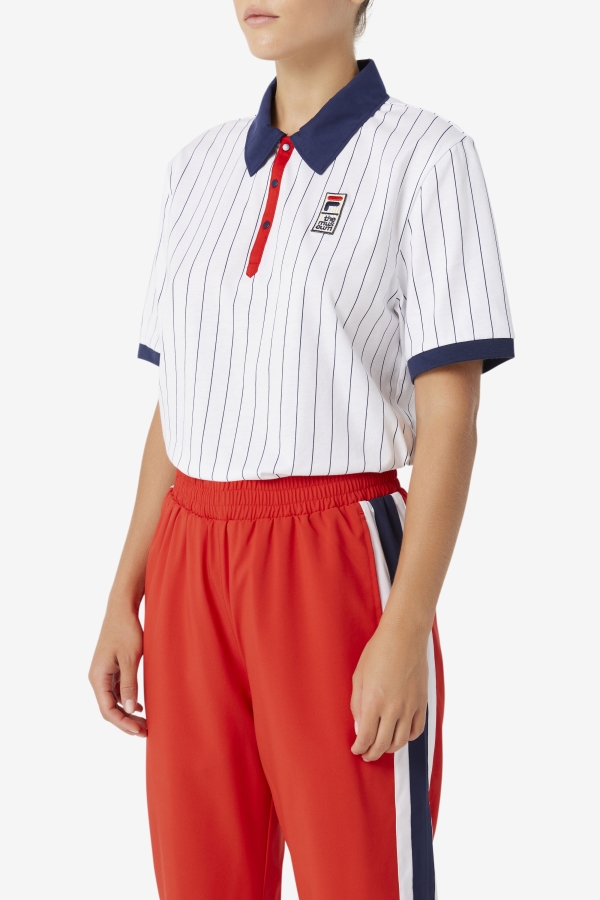 Fila White-Peacoat-Red FILA x The Museum BB1 Polo