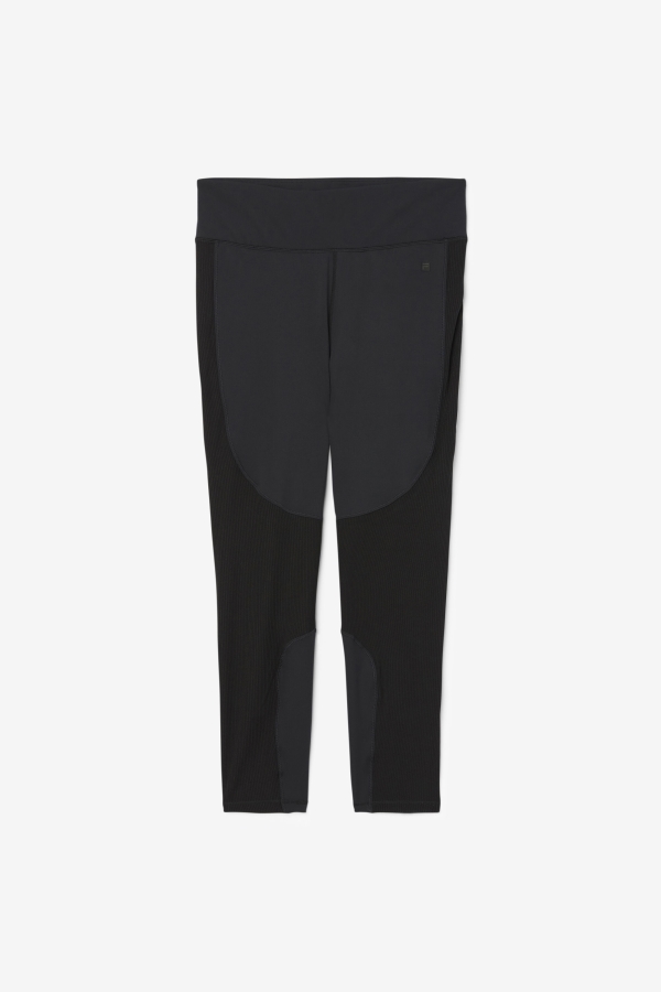 Black Forza Textured Long Legging Fila