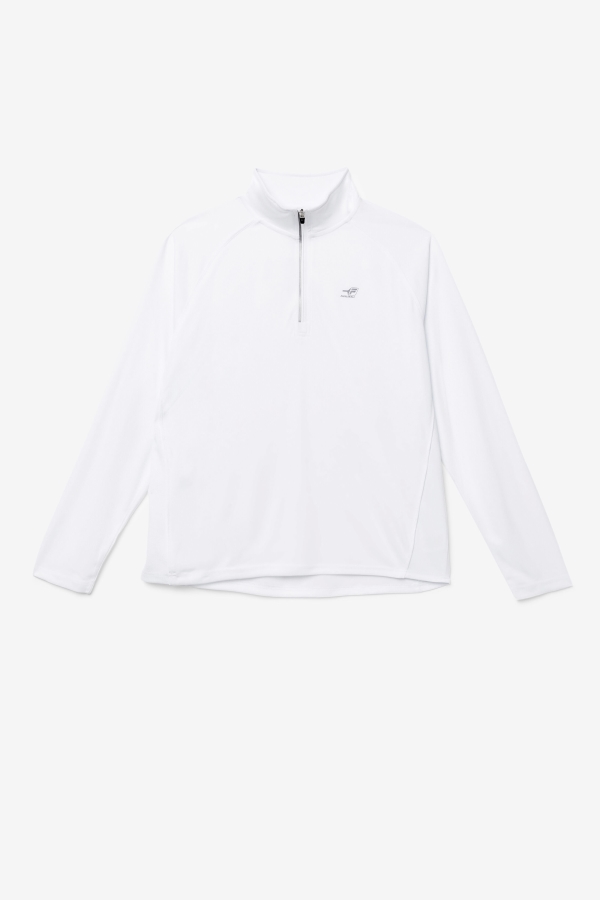 White Pickleball 1-4 Zip Fila