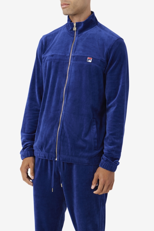 Ravid Velour Jacket Blueprint Fila