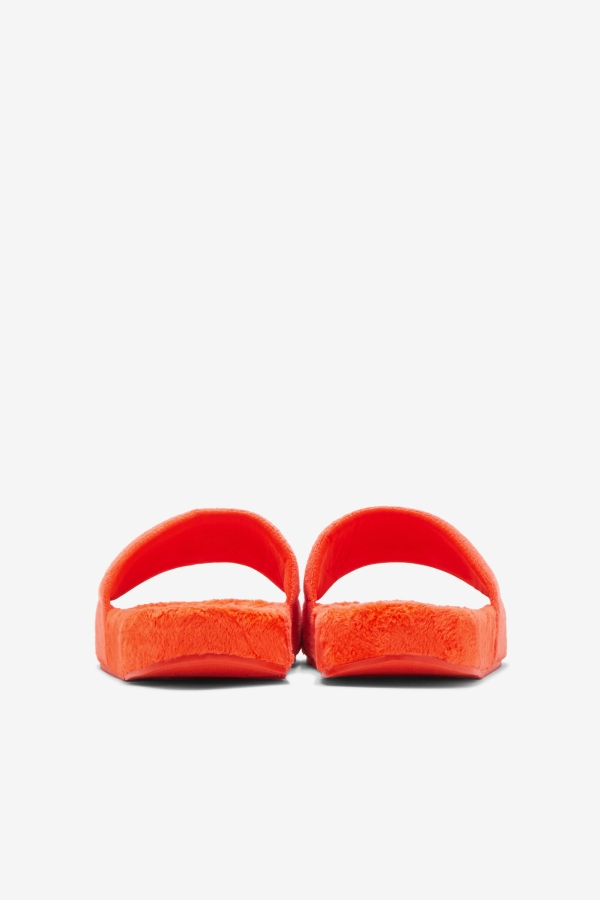 Cherry Tomato-Bayou-White Fila Terry Drifter Slide