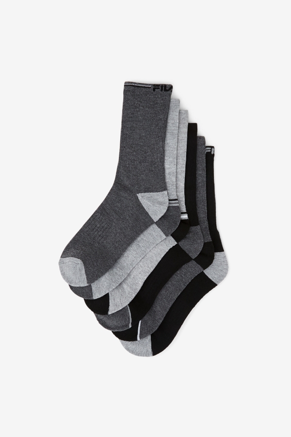 Heathrmulti Kids\' Crew Sock 6-Pack Fila